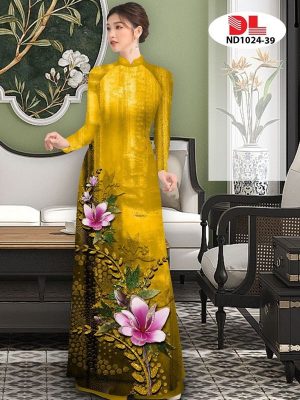 Vải Áo Dài Hoa In 3D AD ND1024 27